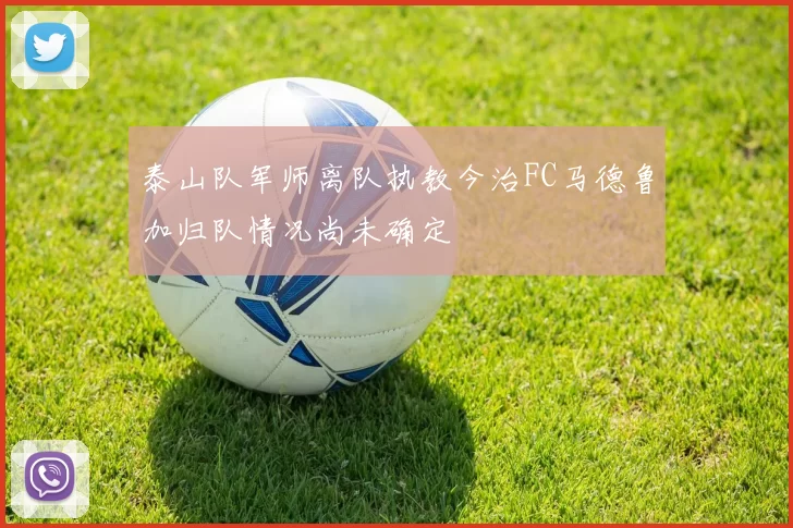 泰山队军师离队执教今治FC马德鲁加归队情况尚未确定